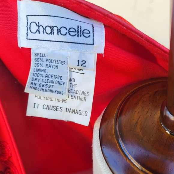 Vintage Red Beaded Paisley Blazer Jacket - Picture 13 of 13